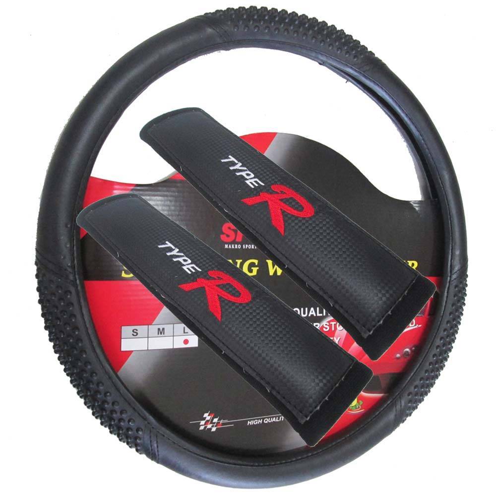 CAPA DE VOLANTE 43CM DUCATO SPRINTER BOXER + PROTETOR CINTO PRETO