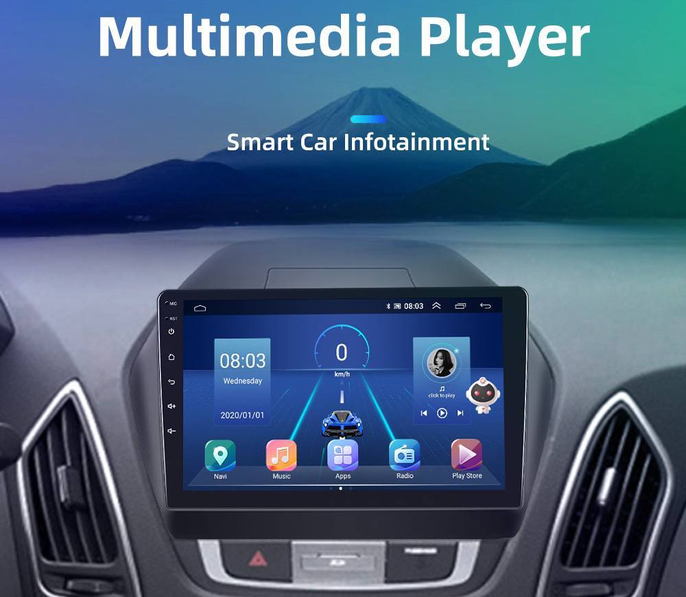 Multimidia hyundai IX35 12/19 10p android 9.0 gps + câmera - Sul