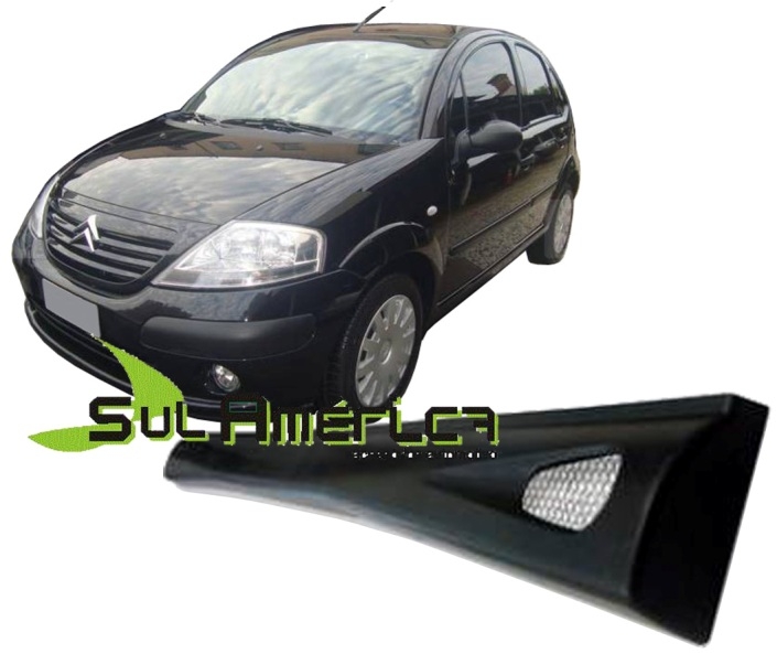 SPOILER LATERAL CITROEN C3 03 04 05 06 07 08 09 10 11 12 4P ESPORTE