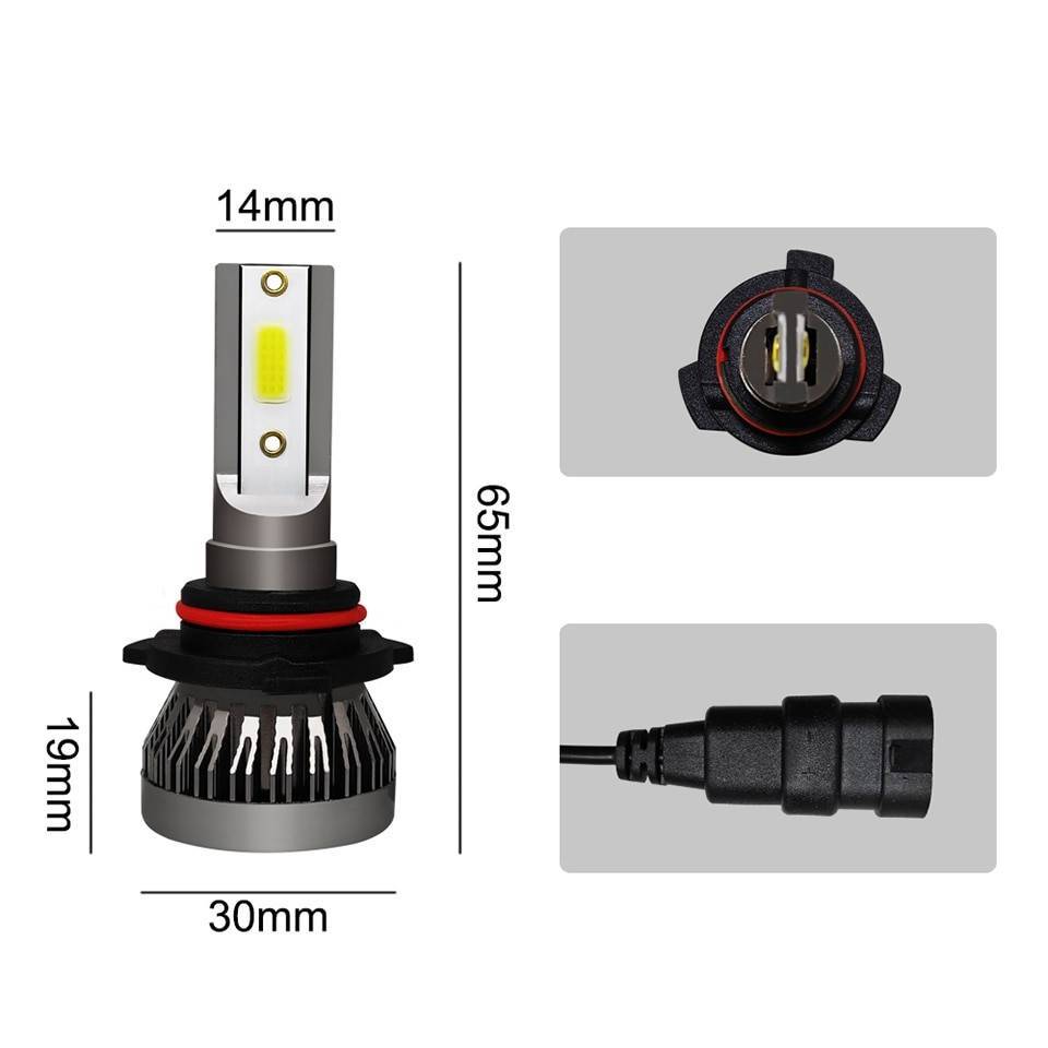 Kit Lampada H4 LED 6000K Farol Baixo Zx 1992 a 1998 Par