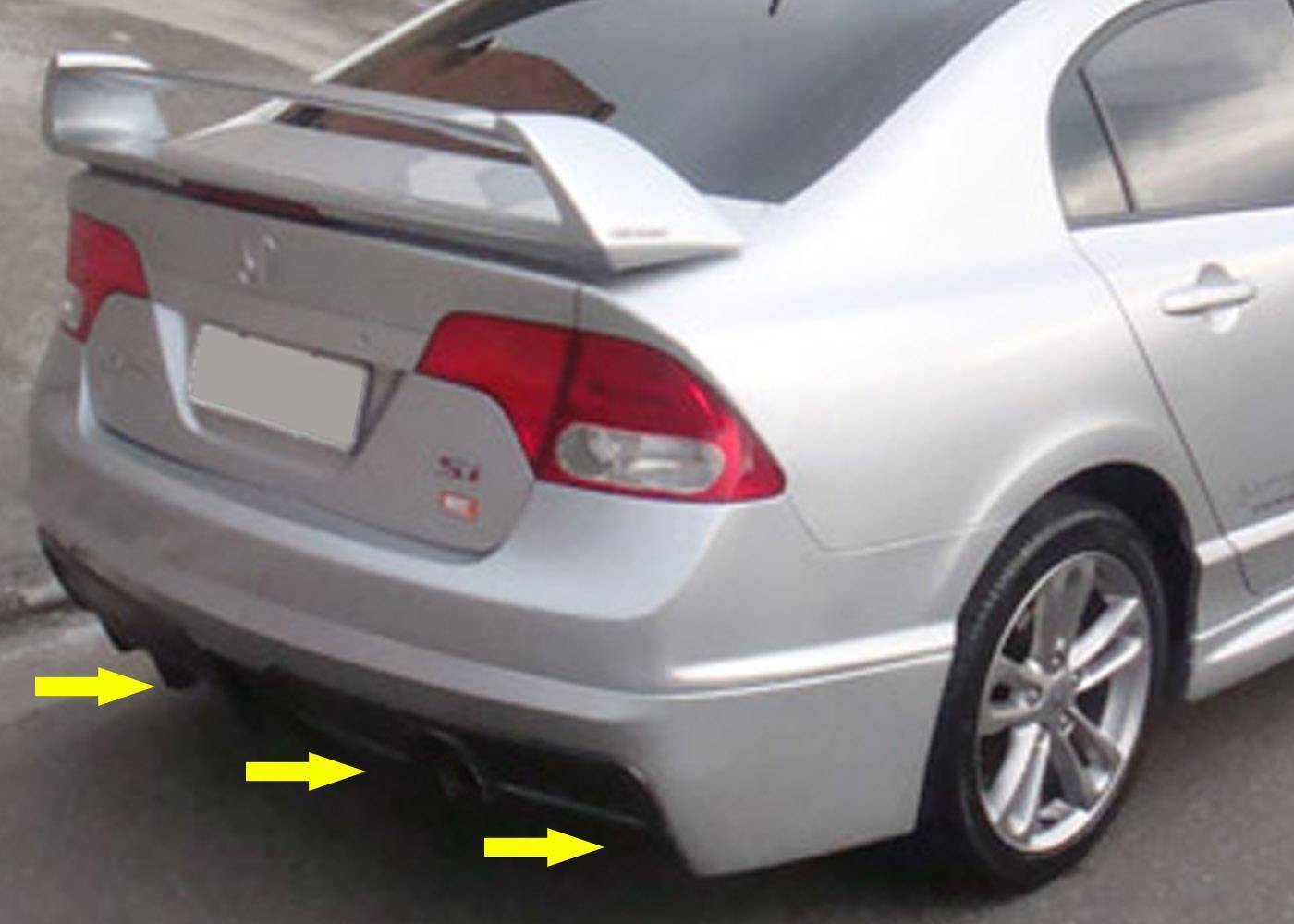Spoiler Traseiro New Civic 2009 2010 2011 2012 Sport