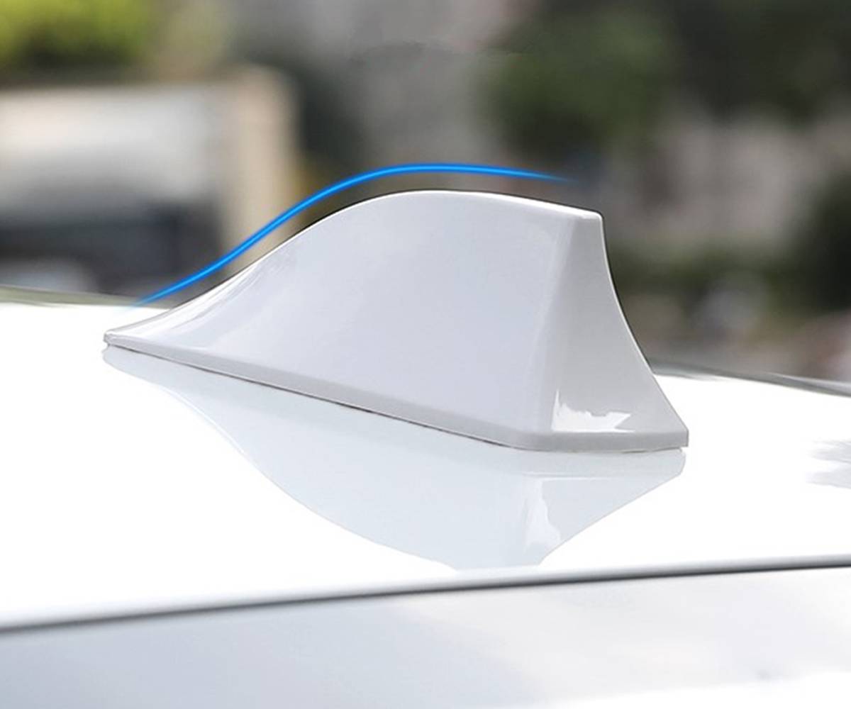 Antena Tubarão Shark Funcional Onix Plus Equinox Branca