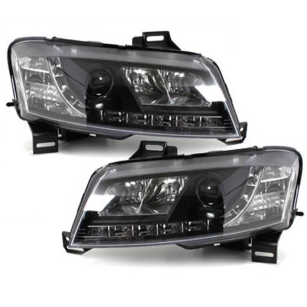 Farol Led Fiat Stilo 03 04 05 06 07 08 09 10 11 Negro Par