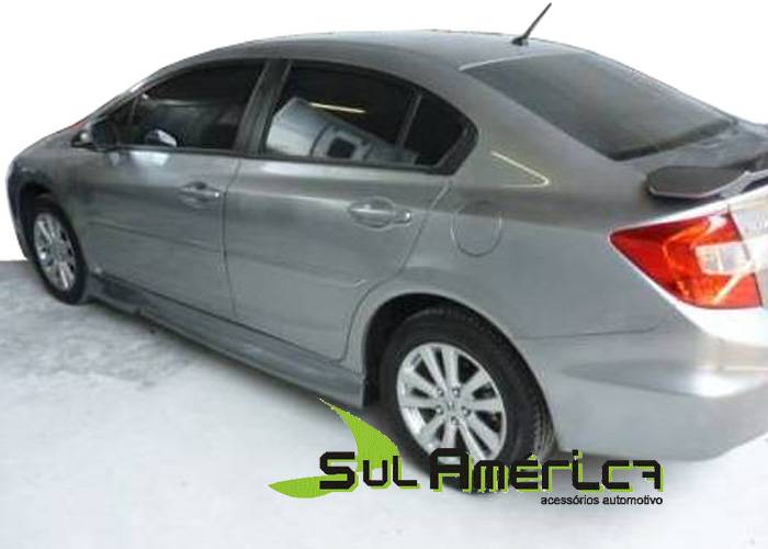 Spoiler Lateral Civic G9 2013 2014 2015 2016 Abs Preto Sport