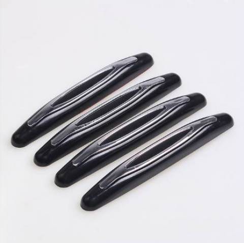 Protetor Porta Universal Abs Preto Prata Branco 4 Peças