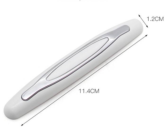 Protetor Porta Universal Abs Preto Prata Branco 4 Peças