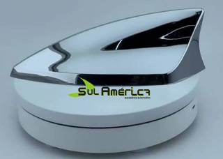 Foto do Produto: Antena Mega Tubarao Volvo Xc60 2017 a 2025 Preta Metalica
