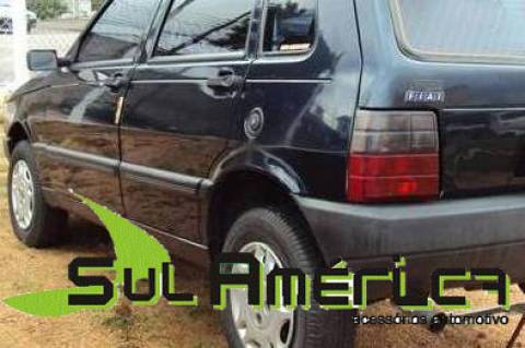 Jogo de Friso Lateral Fiat Uno 88 89 90 91 92 93 94 Preto 2 ou 4 Portas