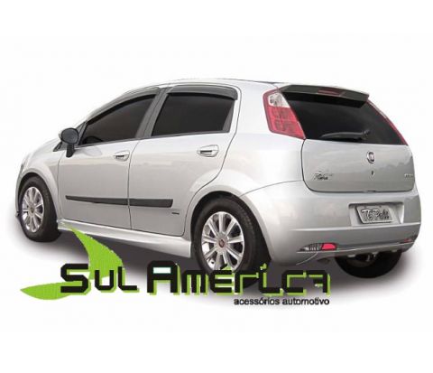 SPOILER LATERAL FIAT PUNTO 07 08 09 10 11 12 13 14 15 PRETO SPORT