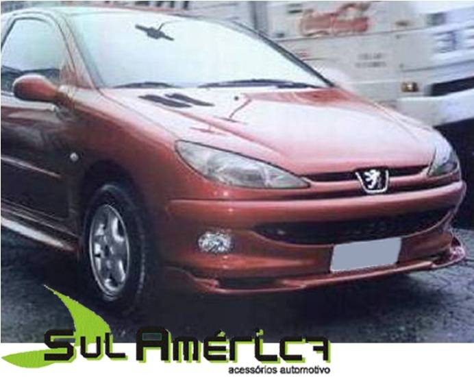 SPOILER DIANTEIRO PEUGEOT 206 99 2000 2001 2002 2003 2004 2005 2006 2007 SPORT