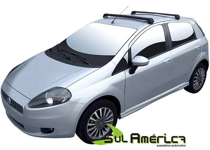 RACK DE TETO FIAT PUNTO 2007 A 2016 4P ALUMINIO LONG LIFE