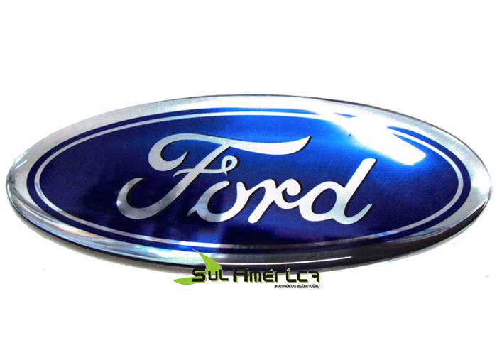 EMBLEMA DE GRADE FORD KA 2012 2013 AZUL FUNDO ADESIVO