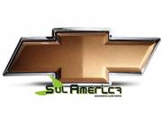 EMBLEMA DE PORTA MALAS ASTRA 95 A 2011 GRAVATA DOURADO COM BORDA CROMADO