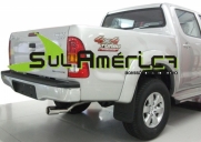 PONTEIRA HILUX CD DIESEL FLEX 2005 A 2016 AÇO INOX ORIGINAL