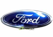 EMBLEMA PORTA MALAS FORD F150 F250 F350 AZUL CROMADO ADESIVO