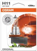 LAMPADA H11 12V 55W FAROL MILHA DUSTER OROCH ORIGINAL OSRAM