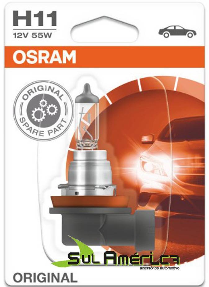 LAMPADA H11 12V 55W FAROL AUXILIAR PATHFINDER 06/09 OSRAM 1PÇ