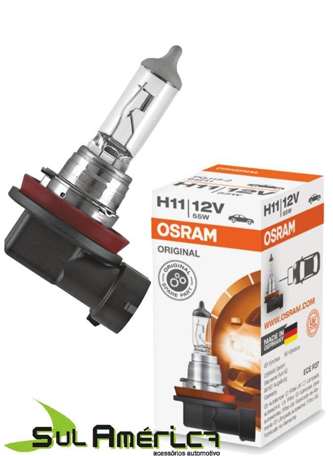 LAMPADA H11 12V 55W FAROL AUXILIAR ASX L200 TRITON ORIGINAL - Sul ...