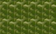 imagem do Papel de Parede Texturizado 3D Quadrado Verde