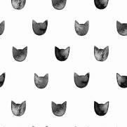 imagem do Papel de Parede Adesivo Black Cats  /Rolo