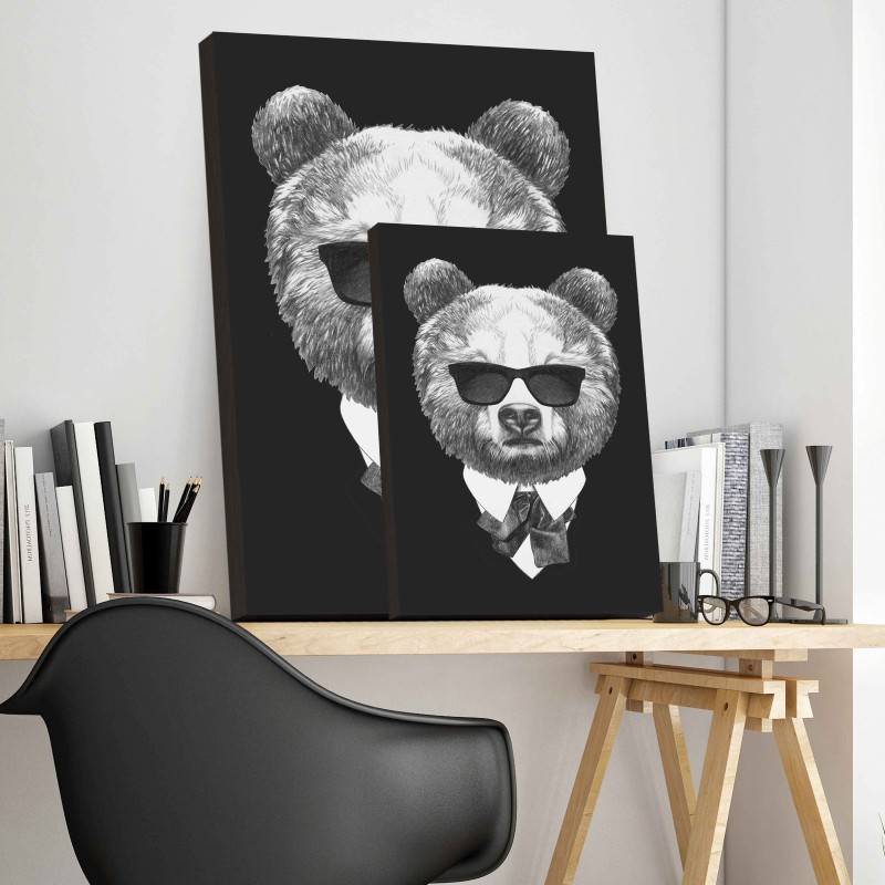 Quadro Urso de Terno imagem 3