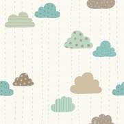 imagem do Papel de Parede Adesivo nuvens  /Rolo