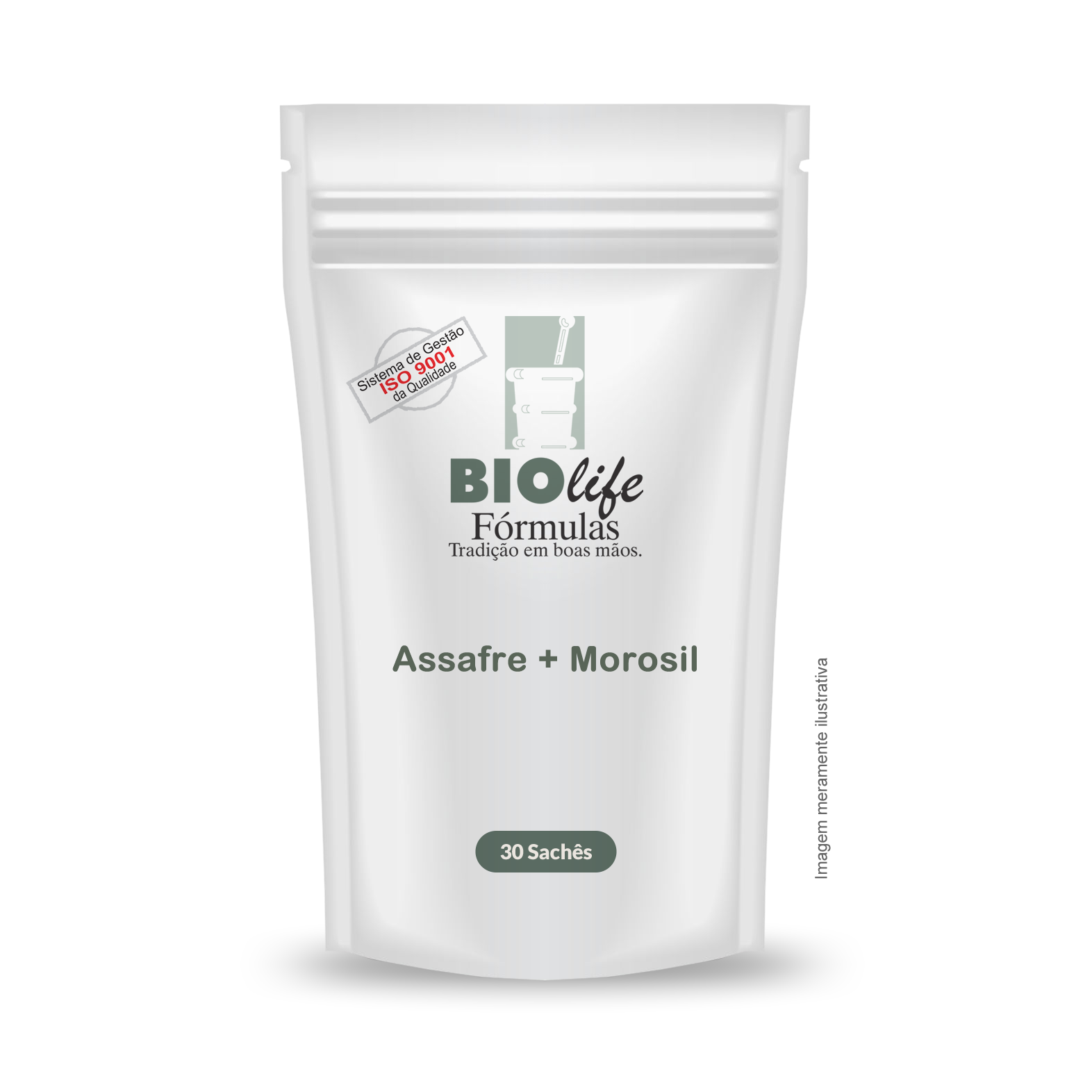 Assafre 100mg + Morosil 300mg com 30 sachês - BioLife