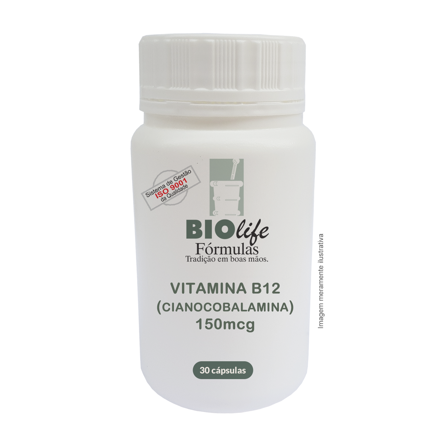 VITAMINA B12 - (CIANOCOBALAMINA ) - 150mcg em 30 cápsula - BioLife