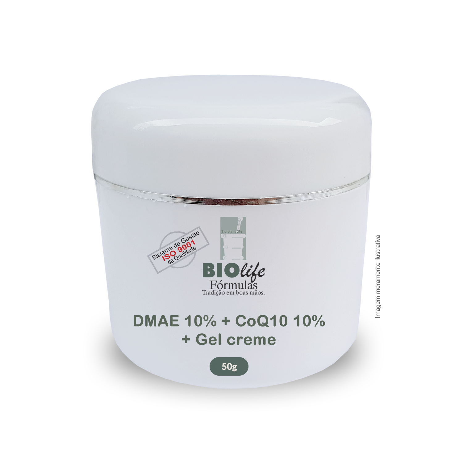 Biosome DMAE 10% + Lipossomas CoQ10 10% + Gel creme qsp 50g - BioLife