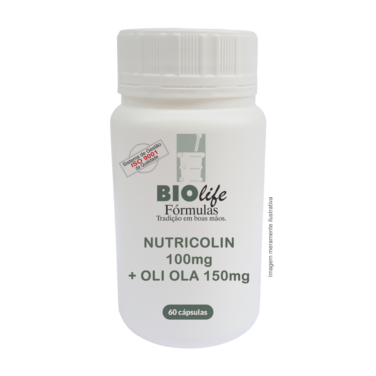 NUTRICOLIN 100mg + OLI OLA 150mg com 60 cápsulas - BioLife