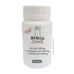 Oli Ola 150mg + Colágeno pó 200mg + Vitamina C 60mg com 30 cápsulas
