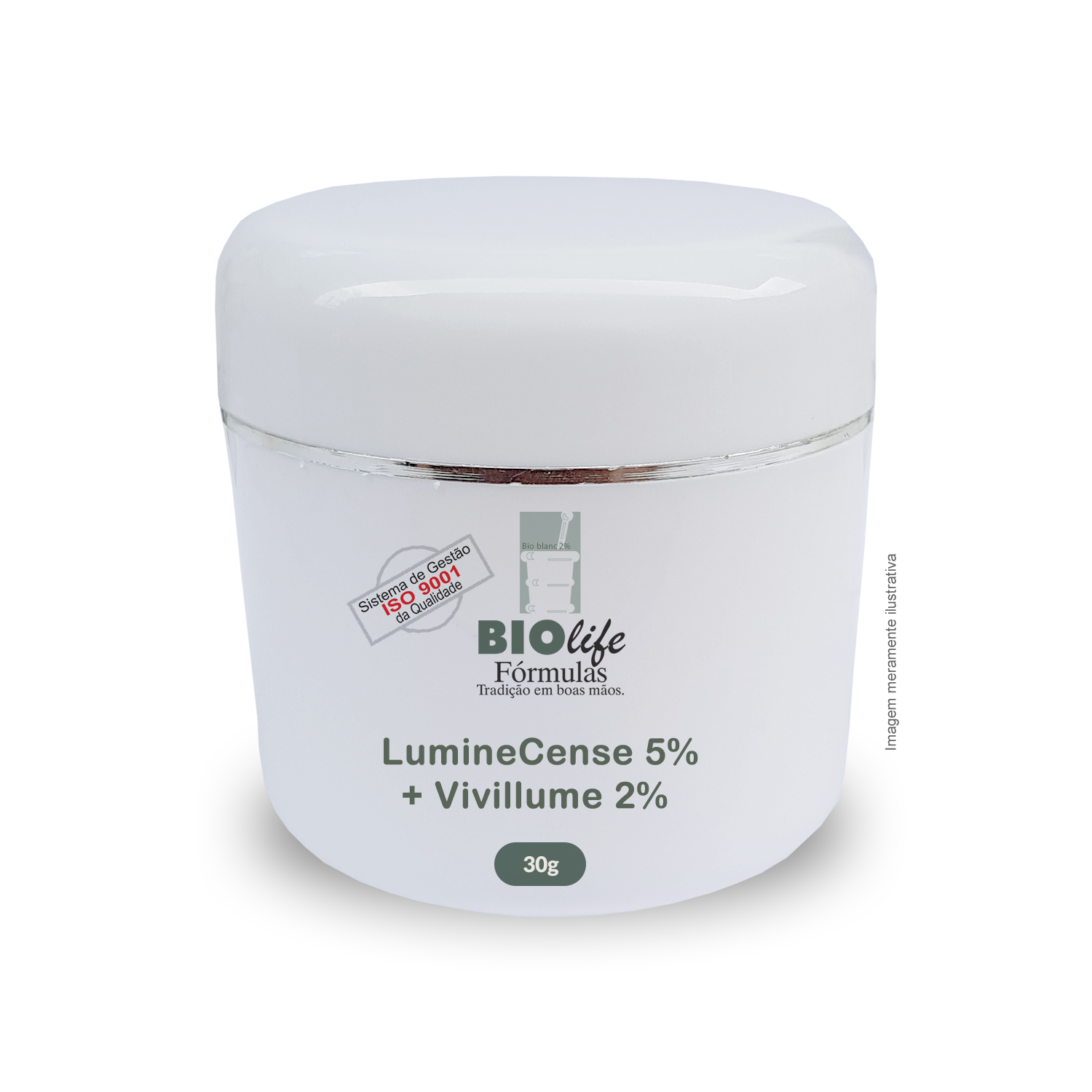 LumineCense 5% + Vivillume 2% + Base Hidrafresh qsp 30g - BioLife