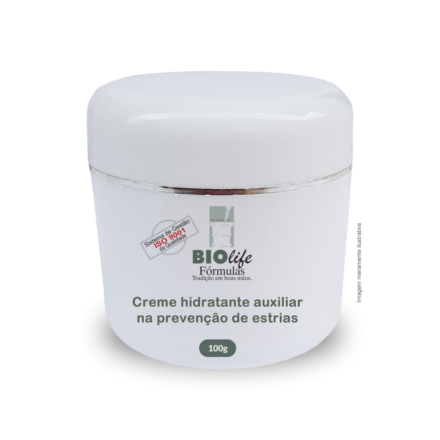 Prevenção de Estrias - Creme Hidratante com 100g - BioLife