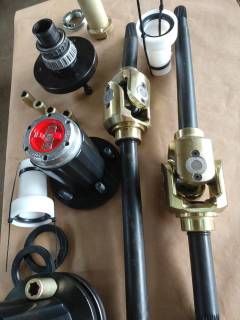 Kit eixo dianteiro garfo CruzetaTroller RF Cherokee Wrangler