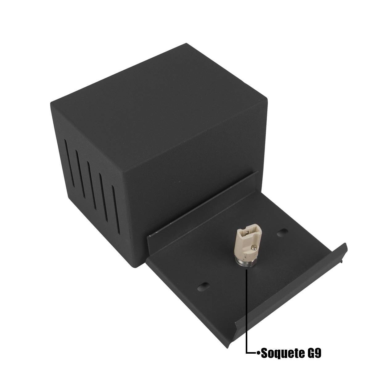 Arandela Frisada 10 Fachos Parede Externa Interna Prime Kit 3 unidades