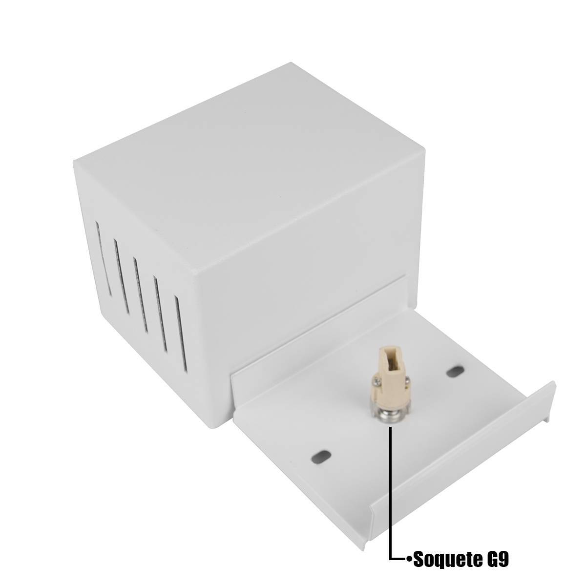 Arandela Frisada 10 Fachos Parede Externa Interna Prime Kit 3 unidades