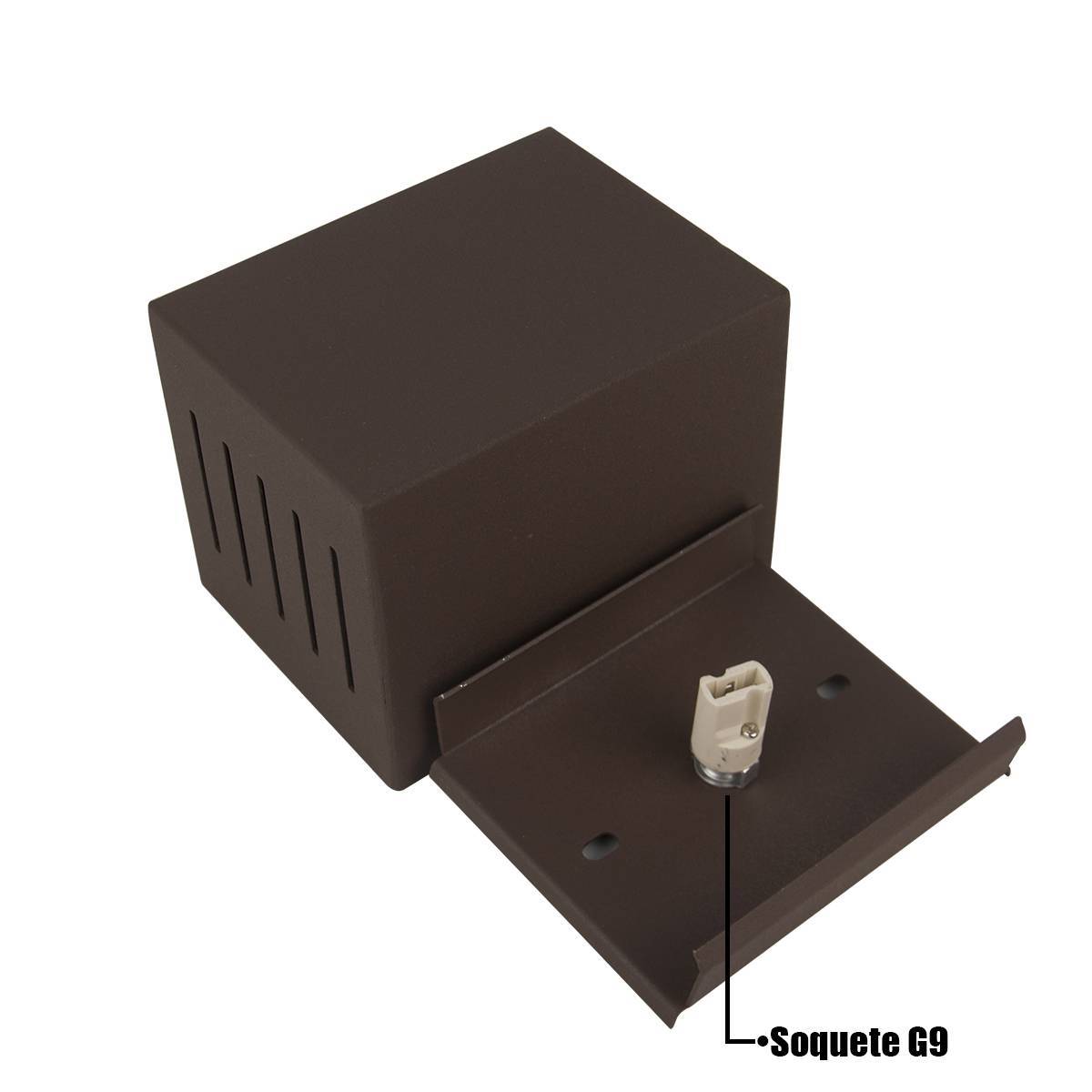 Arandela Frisada 10 Fachos Parede Externa Interna Prime Kit 3 unidades