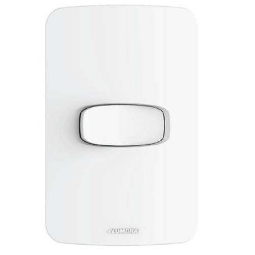 Conjunto Montado Gracia 4x2 1 Interruptor Simples Horizontal Alumbra