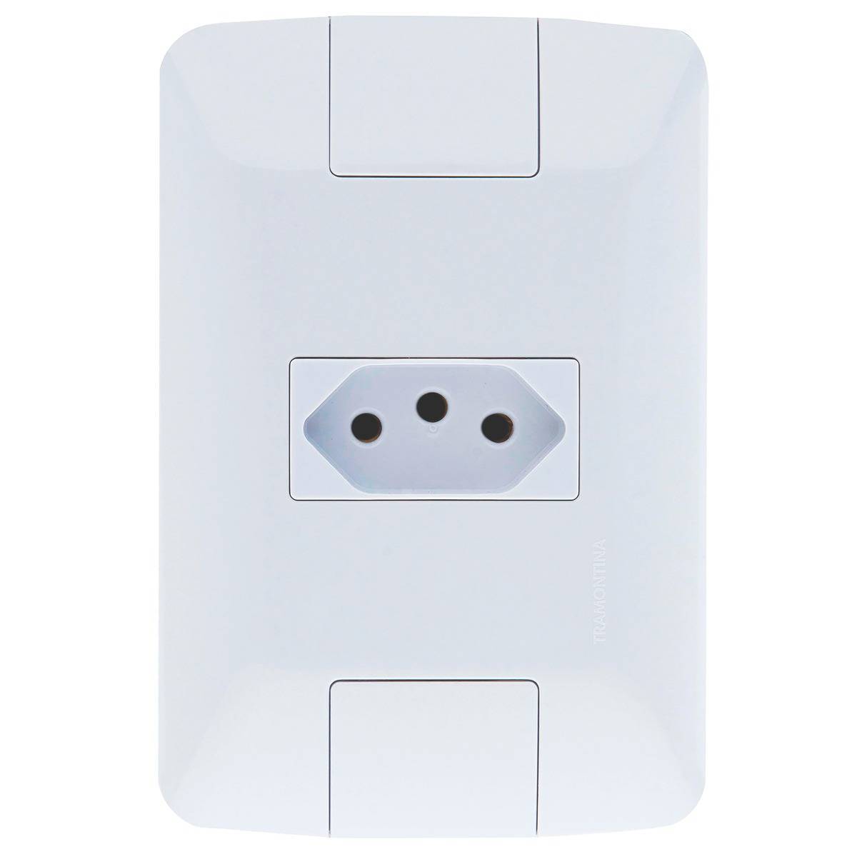 Conjunto Montado Aria 4x2 1 Tomada NBR 14136 10A 250V Tramontina