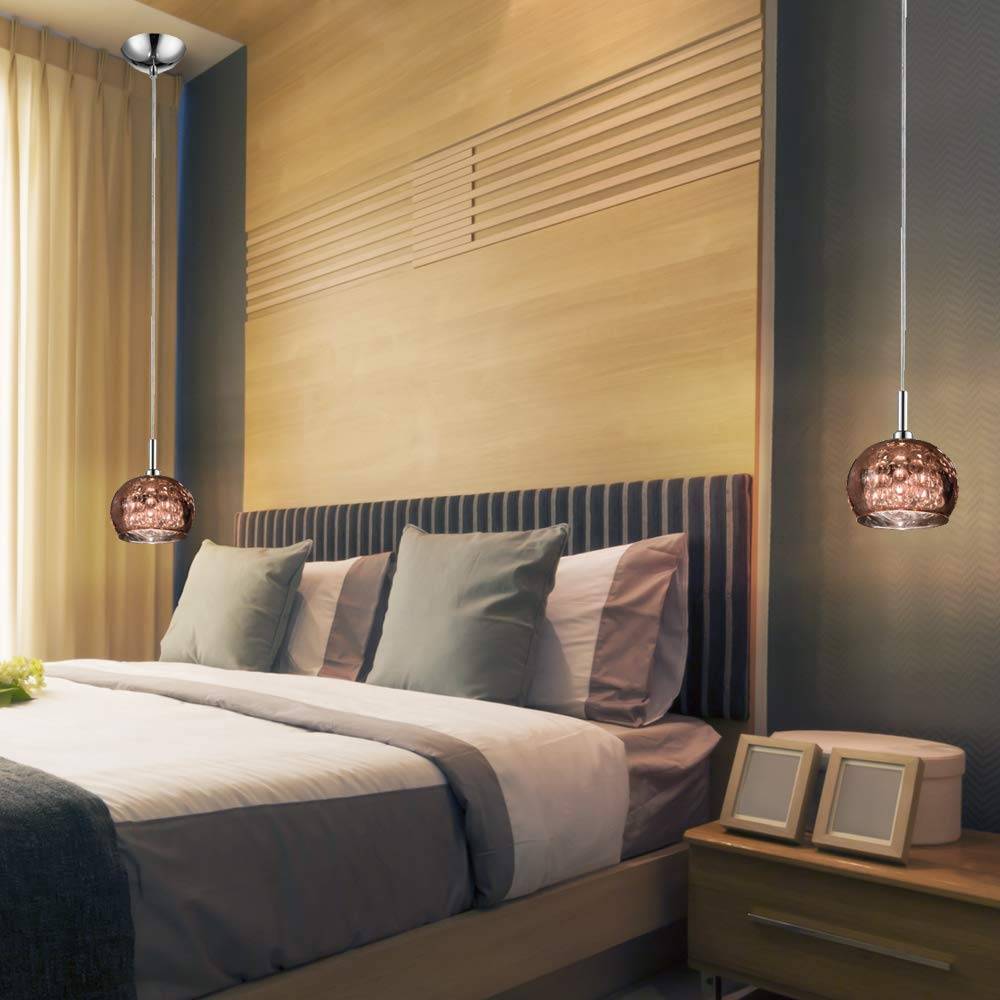 Pendente Soho Cristal Vidro Cobre 13x16cm 1 Lâmpada