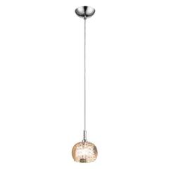 Pendente Soho Cristal Vidro Ambar/Transparente 13x16cm 1 Lâmpada