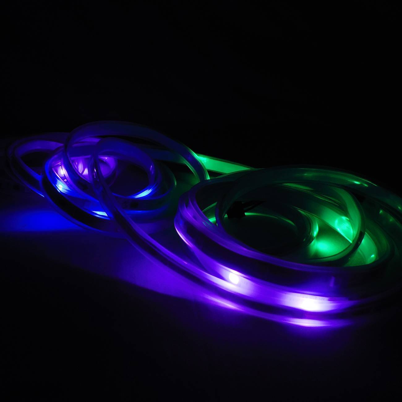 Fita de Led Digital 6803 5050 Rgb Várias cores 133 Efeitos Prova D' Água C/ Fonte