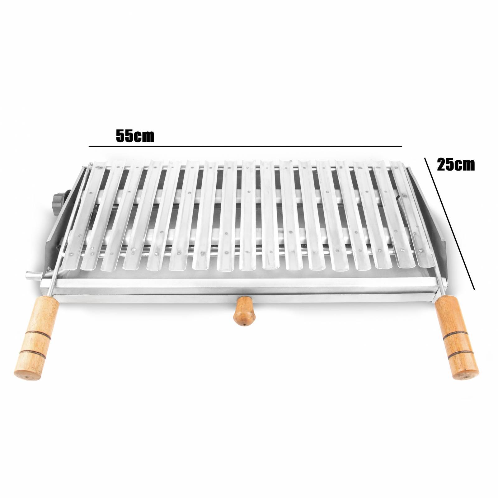 Churrasqueira Parrilheira Char Broiler Picanheira Grelha Argentina 55x25 a Gás Inox