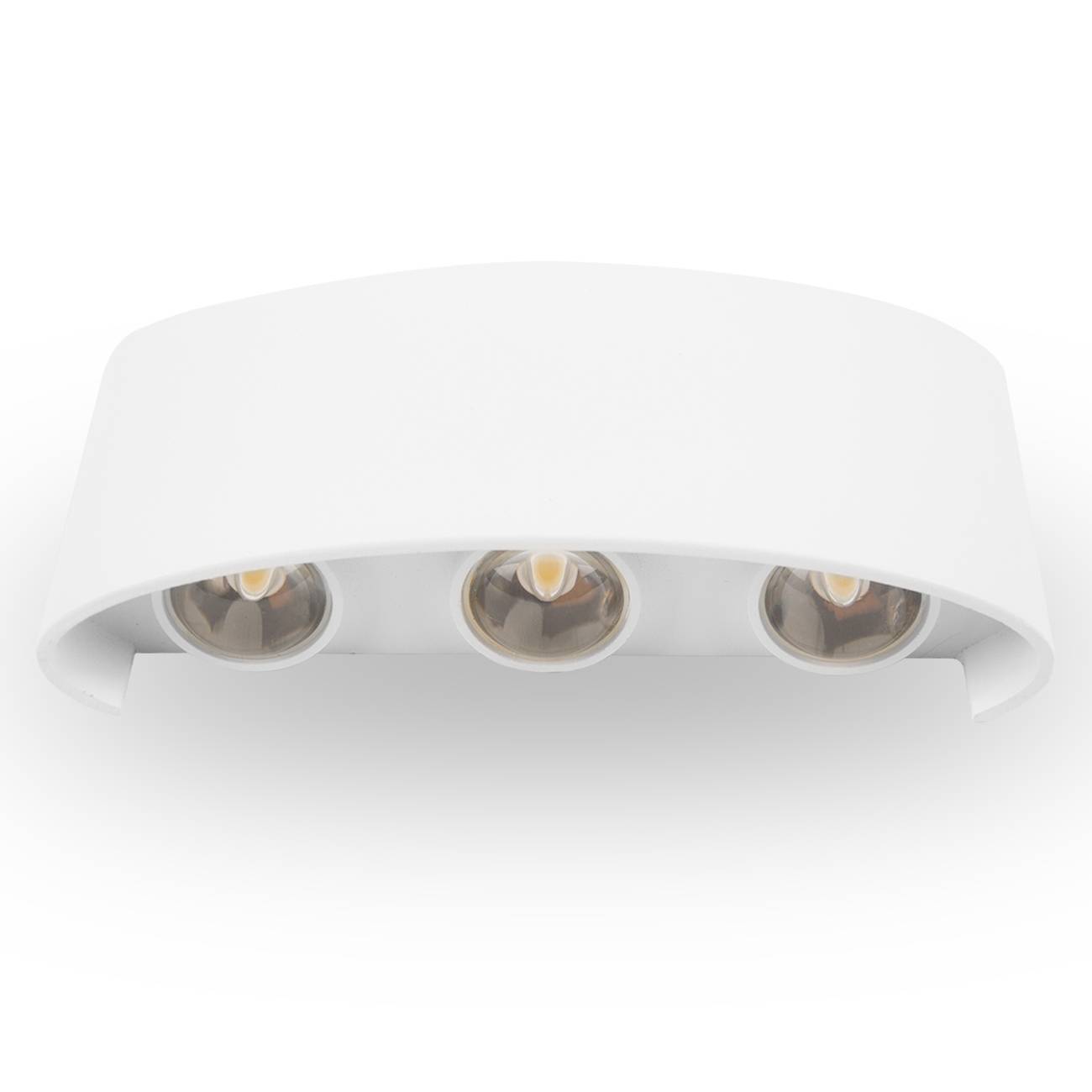 Arandela Frisada Parede Externa Interna Led 6w Branco Quente
