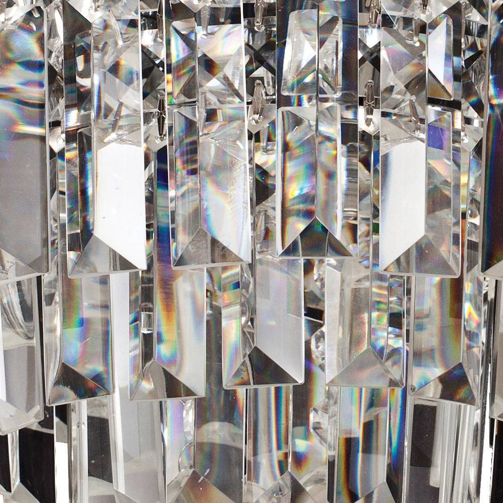 Plafon Kri Cristal Transparente HU1100 25x21,5cm Bella Ilumi - LCGELETRO
