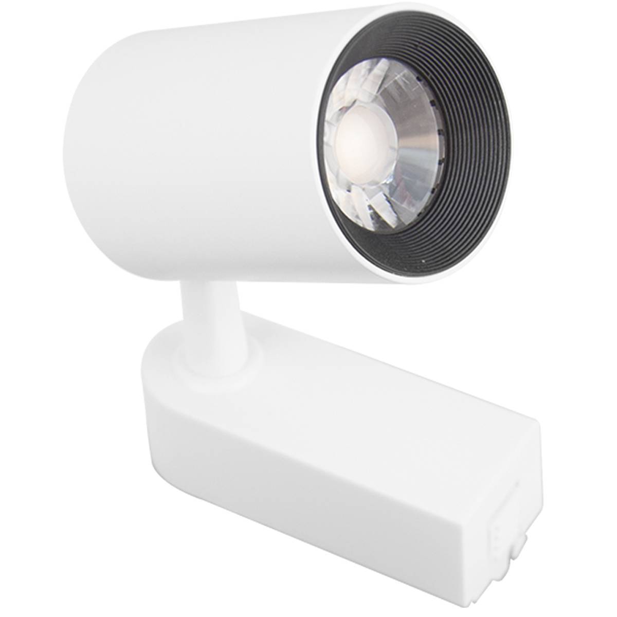 Kit Trilho Eletrificado 1 Metro Branco + 3 Spots Led 7w Branco Frio