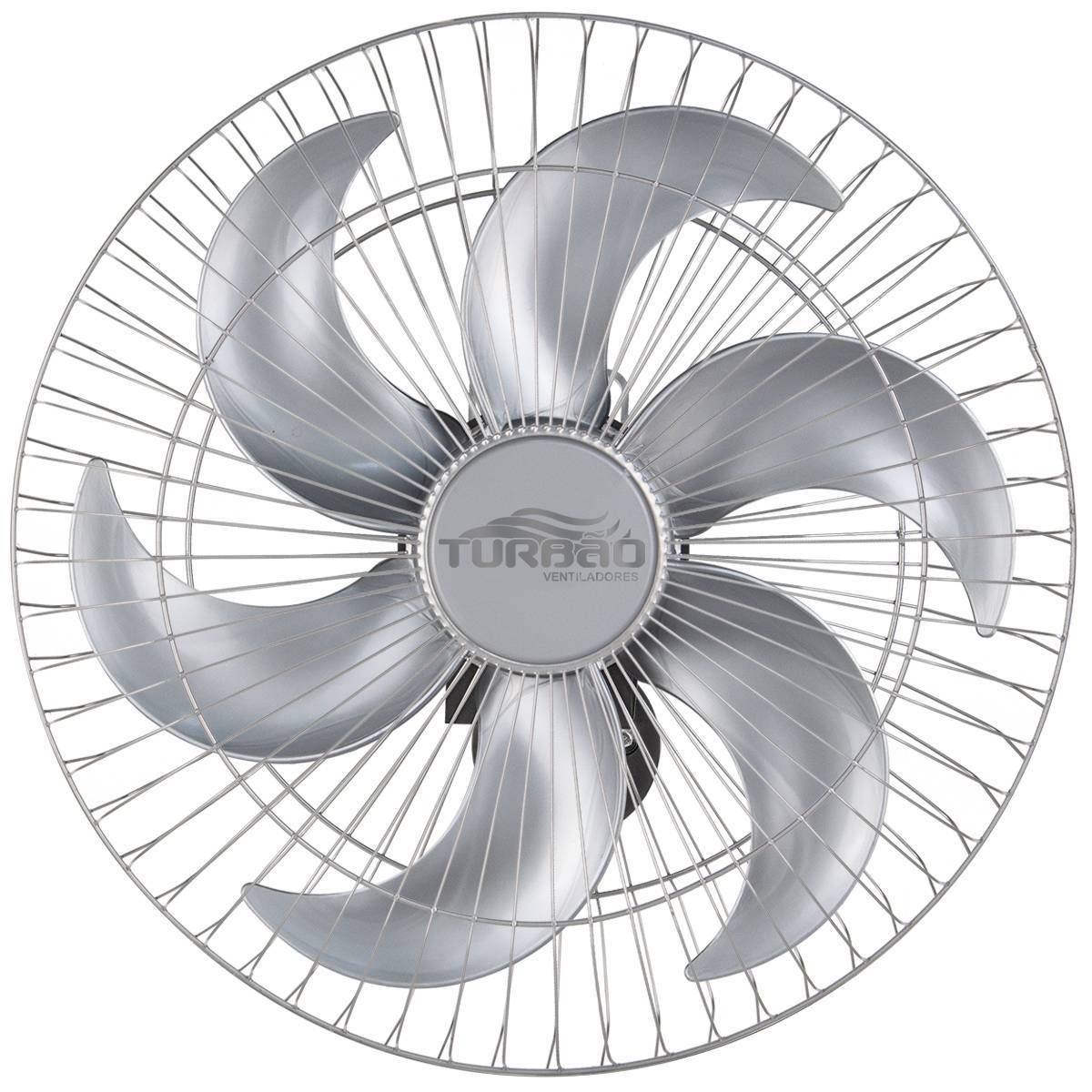 Ventilador de Parede Oscilante 50cm Prata Turbão 130W Bivolt