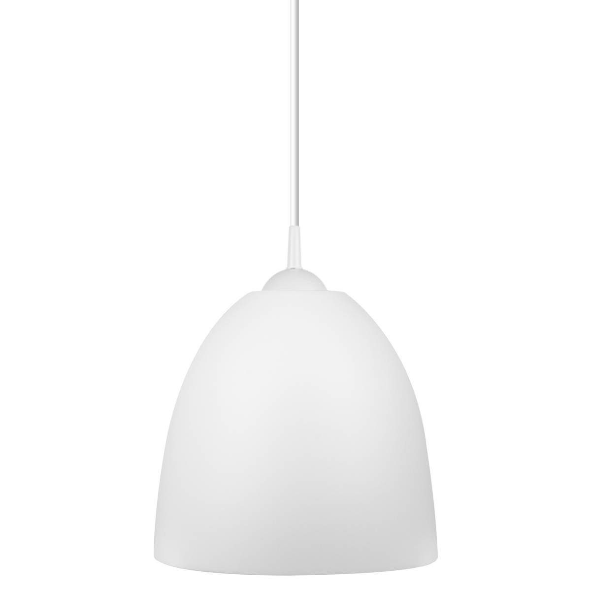 Luminária Pendente Easy 26x28,5cm Branco Bronzearte + Lâmpada Brinde