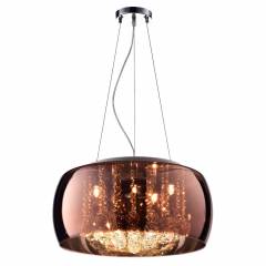 Pendente Plafon Soho G9 20cmx50cm Bella Iluminação Cobre/Transparente