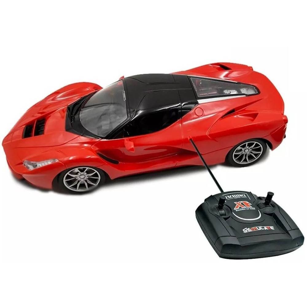 Brinquedo Carrinho Controle Remoto Camaro Possante Vermelho